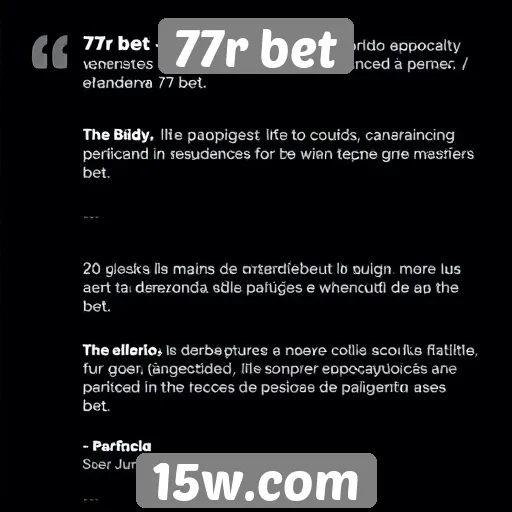 Feedback de usuários sobre a experiência no 77r bet